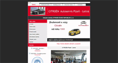 Desktop Screenshot of citroen-plzen.cz